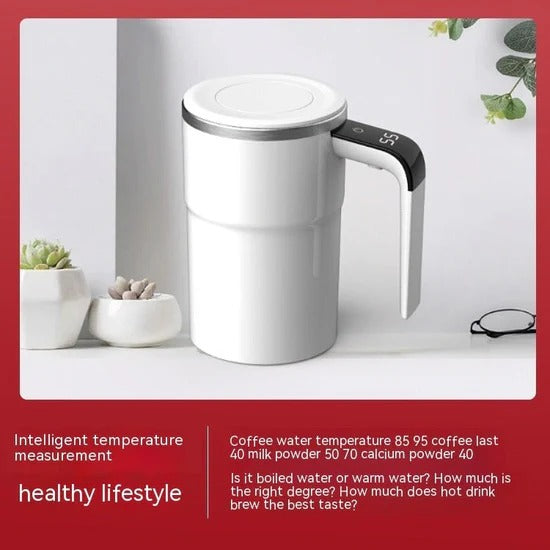 ☕ USB Self-Stirring Mug 🔋 Rechargeable | 🛡 IP67 Waterproof | 🍵 For Tea & More